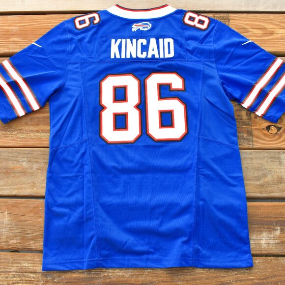 New Dalton Kincaid New York Buffalo Bills Blue Football Jersey Adult Men's Large - Picture 1 of 2